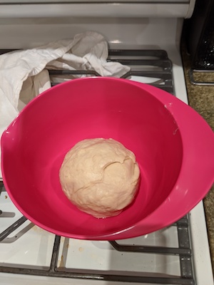 dough before rising